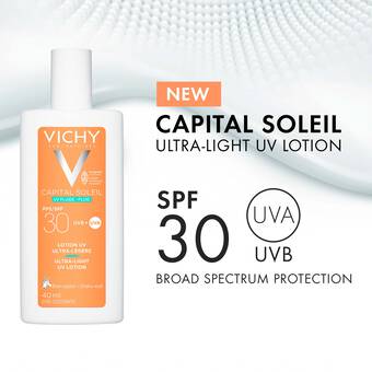 Vichy Capital Soleil SPF 30 UVB + UVA 40ml – Lightweight Daily Sunscreen for Healthy, Protected Skin