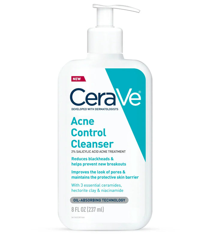 CeraVe Acne Control Cleanser with 2% Salicylic Acid – 237ml USA