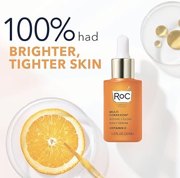 RoC Multi Correxion Revive + Glow Daily Serum with Vitamin C, 1.0 fl oz 30ml
