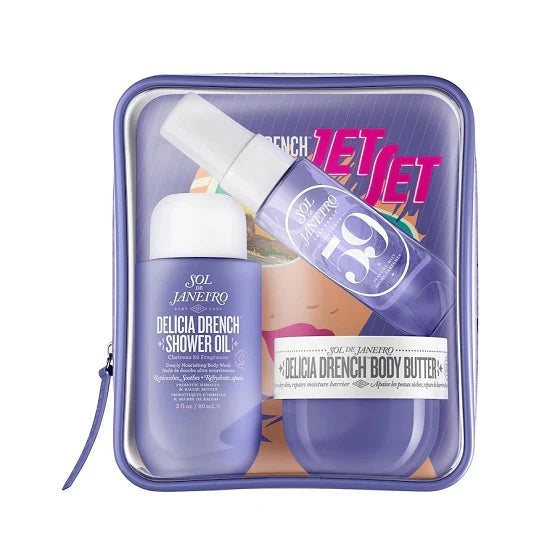 Sol de Janeiro Delícia Drench™ Jet Set – Ultra-Hydrating Body Care & Fragrance Trio
