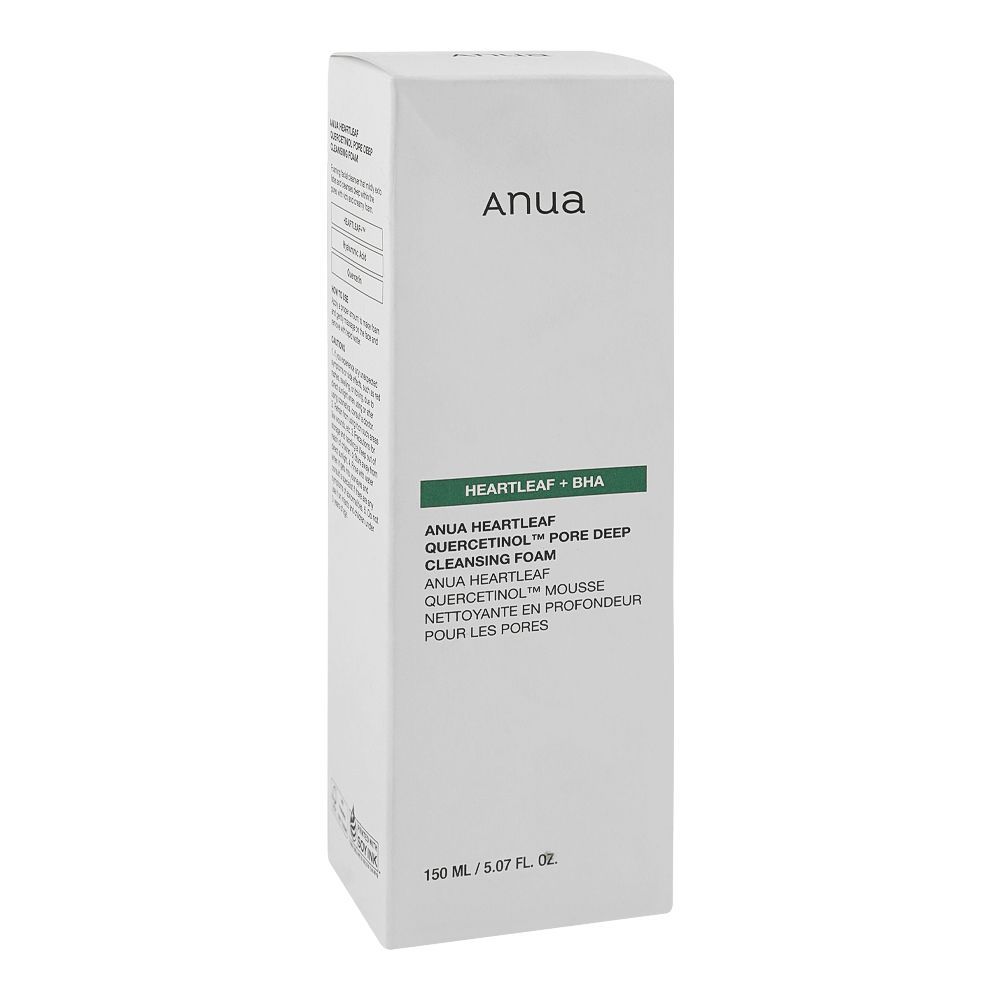 Anua Heartleaf + BHA Quercetinol Pore Deep Cleansing Foam 150ml - MANSH