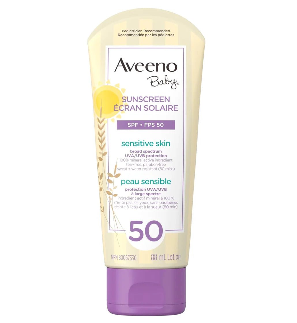 Aveeno Baby SPF 50 Sunscreen – Gentle, Broad-Spectrum Protection for Delicate Skin - MANSH