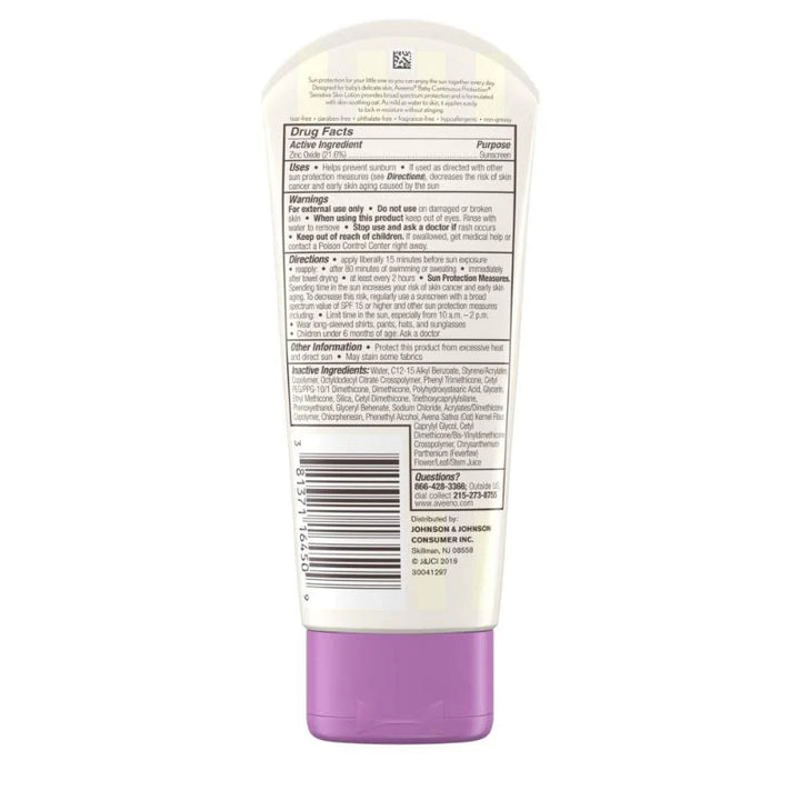 Aveeno Baby SPF 50 Sunscreen – Gentle, Broad-Spectrum Protection for Delicate Skin