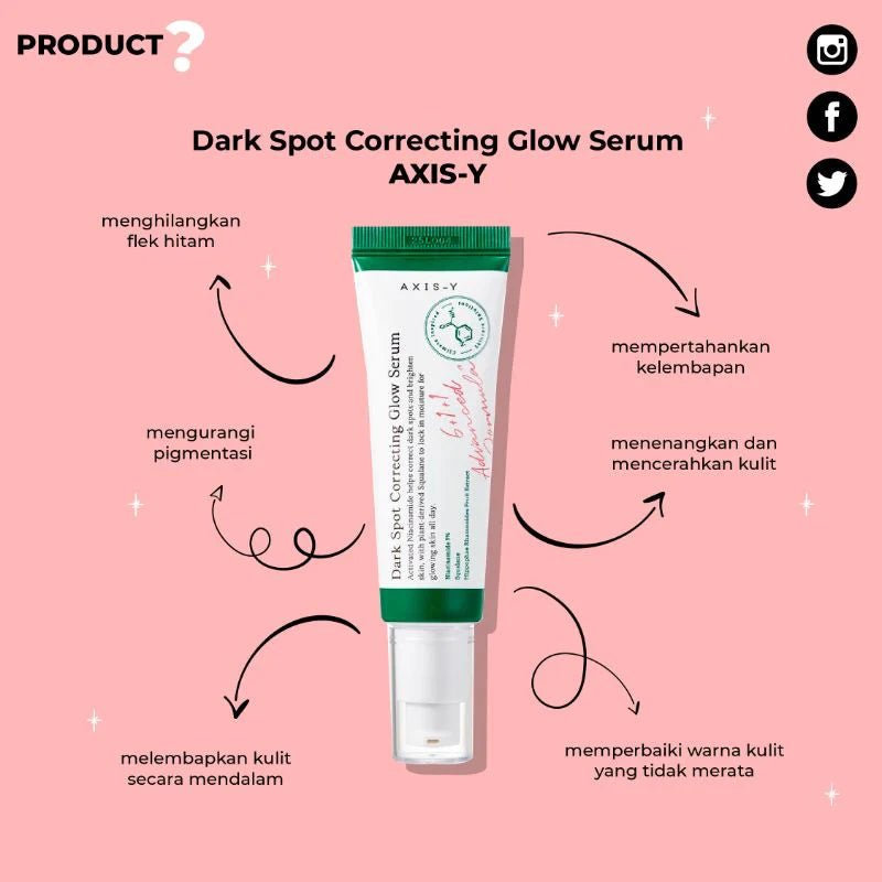 Axis-Y Dark Spot Correcting Glow Serum 50ml - MANSH