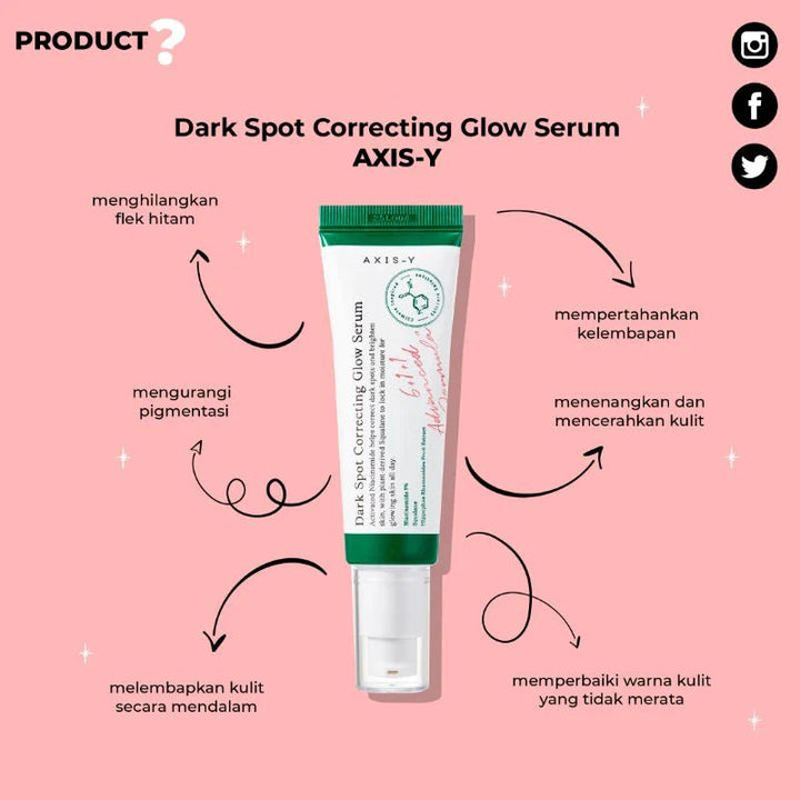 Axis-Y Dark Spot Correcting Glow Serum 50ml - MANSH