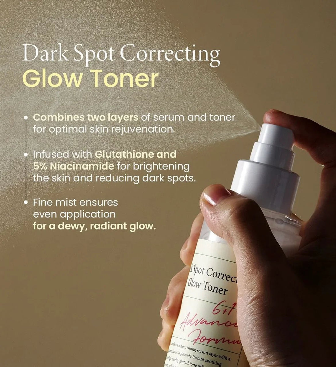 Axis-Y Dark Spot Correcting Glow Toner 125ml - MANSH