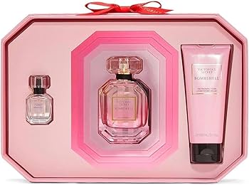 :  Victoria’s Secret Bombshell Gift Set – Eau de Parfum + Mini Spray + Body Lotion