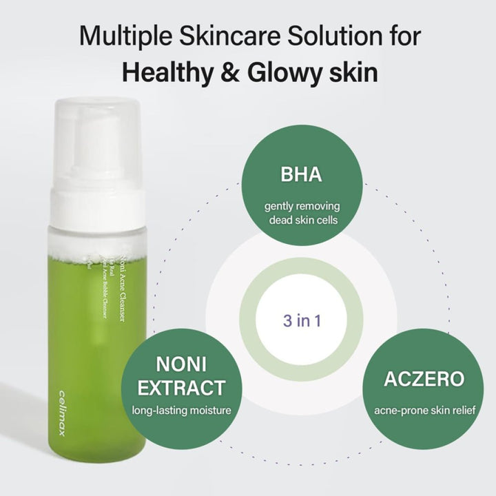Celimax Noni Acne Bubble Cleanser 155ml - MANSH
