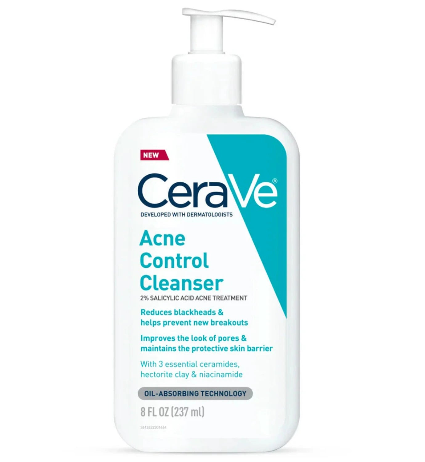 CeraVe Acne Control Cleanser with 2% Salicylic Acid – 237ml USA facial cleanser for acne and Blemishes