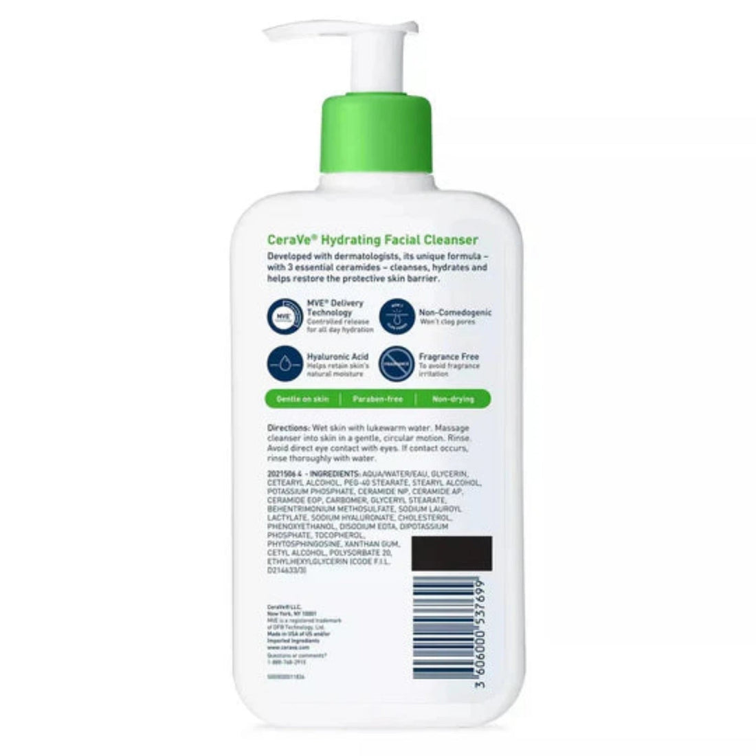 CeraVe Hydrating Facial Cleanser 355ml - MANSH