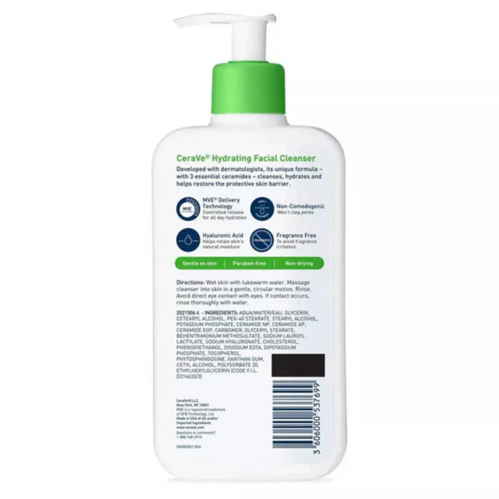 CeraVe Hydrating Facial Cleanser 355ml - MANSH