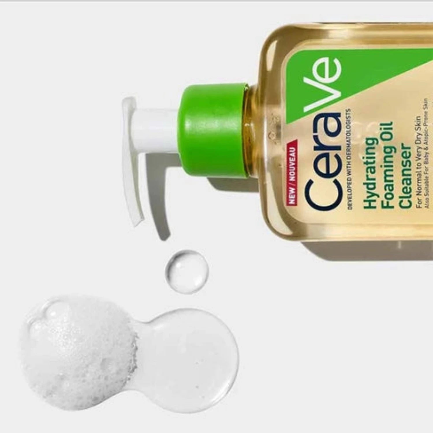 CeraVe Hydrating Foaming Oil Cleanser 355ml facial cleanser for dry to very dry skin