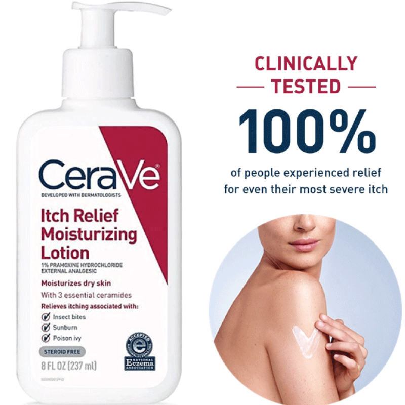 CeraVe Itch Relief Moisturizing Lotion moisturizer for eczema and itching