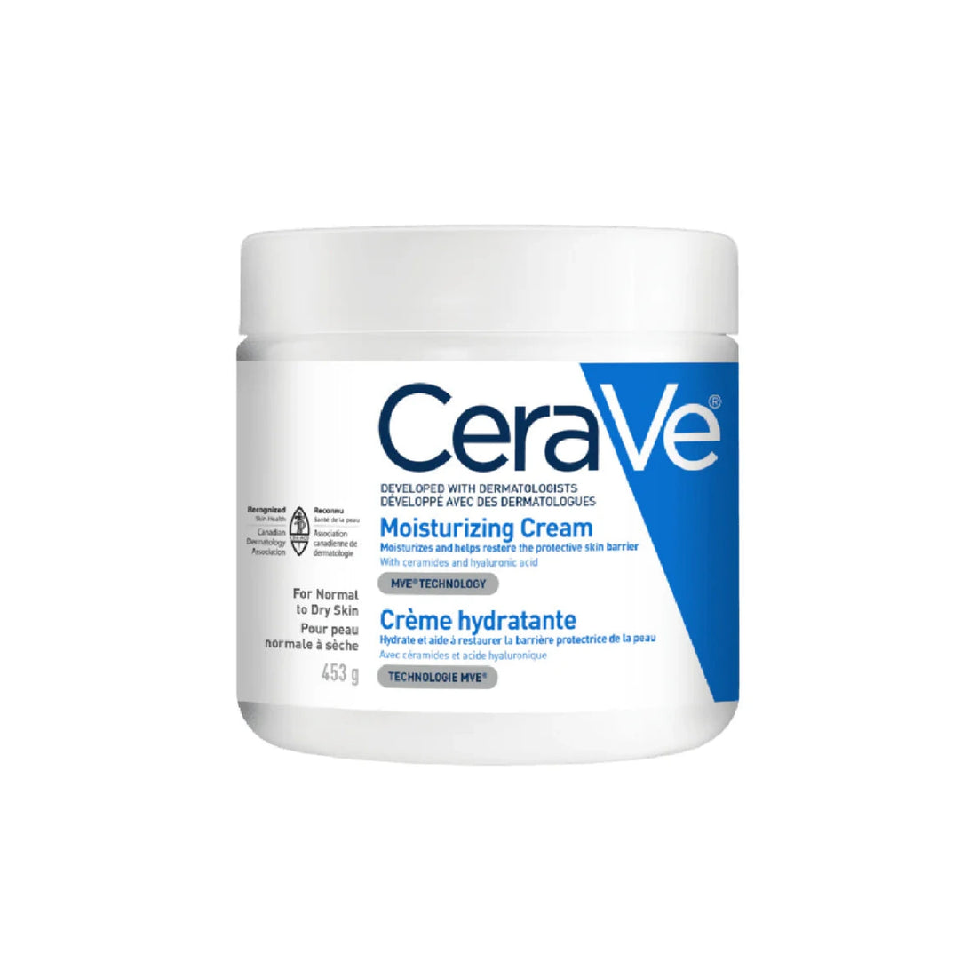 CeraVe moisturizing cream jar for normal to dry sking