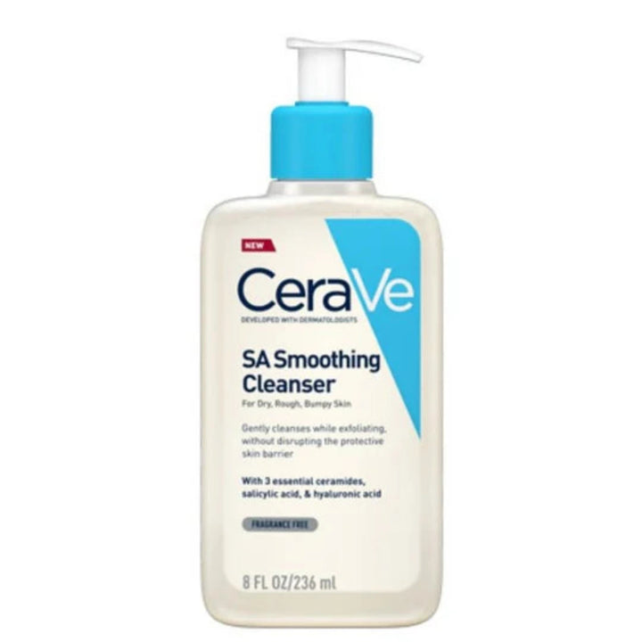 CeraVe SA Smoothing Cleanser 236ml facial cleanser for dry rough and bumpy skin