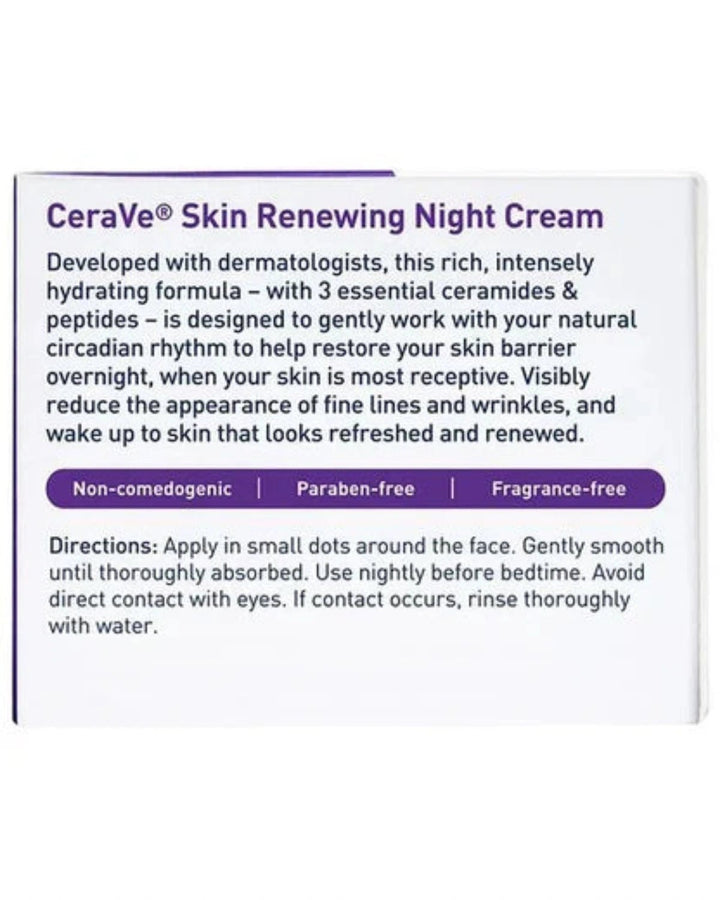CeraVe Skin Renewing Night Cream with Peptide Complex (48g) - MANSH