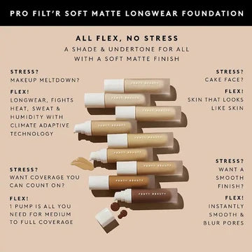 Fenty Beauty by Rihanna Pro Filt’r Soft Matte Longwear Liquid Foundation (12ml)