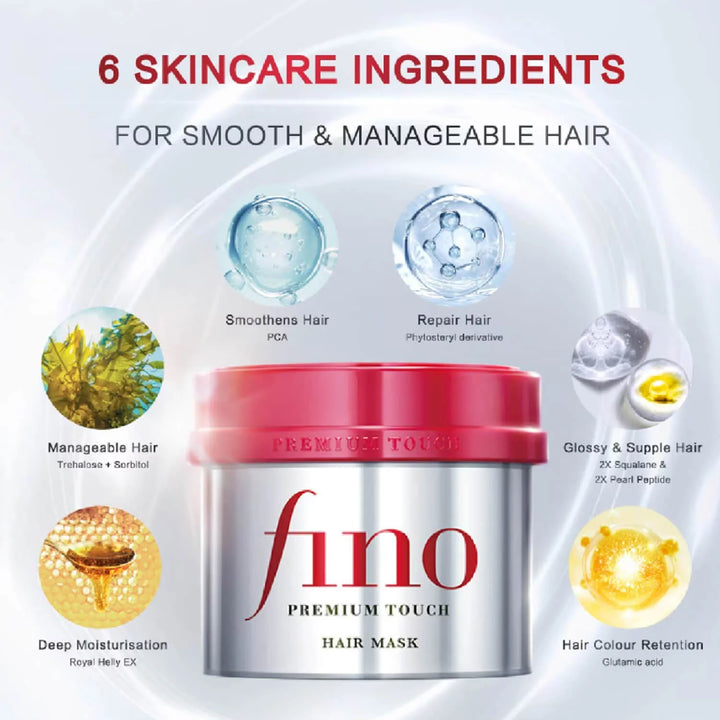 Fino Hair Mask 230g – Deep Conditioning & Repair Treatment for Healthy, Shiny Hair