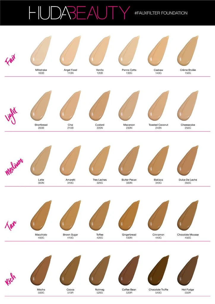 Huda Beauty #Faux Filter Luminous Matte Foundation – Flawless Full Coverage