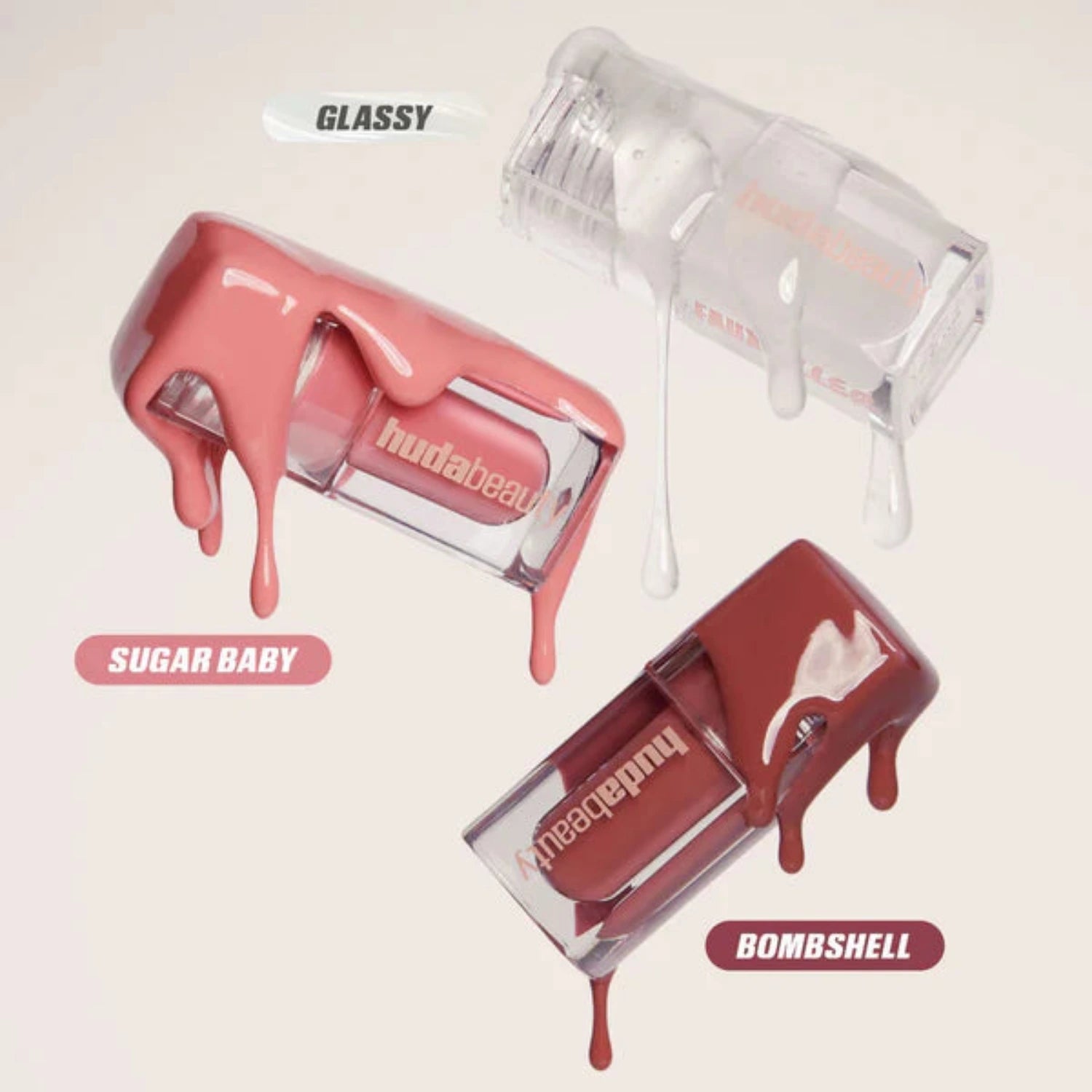 Huda Beauty Glossiest Gloss Trio - MANSH