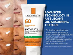 La Roche-Posay Anthelios Clear Skin Oil-Free Sunscreen SPF 60 (50ml) sunscreen for daily sun protection