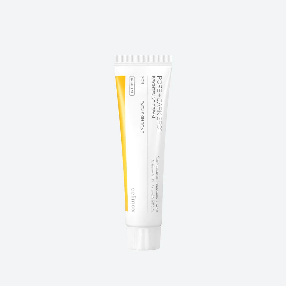 Tube of cream with a white background