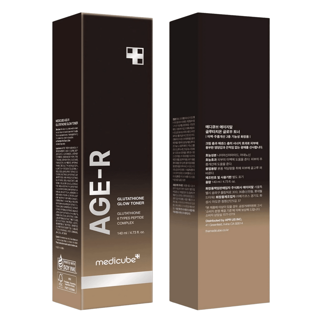 Medicube Age-R Glutathione Glow Toner 140ml - MANSH