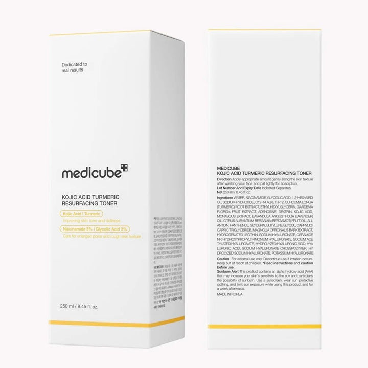 Medicube Kojic Acid Turmeric Resurfacing Toner 250ml - MANSH
