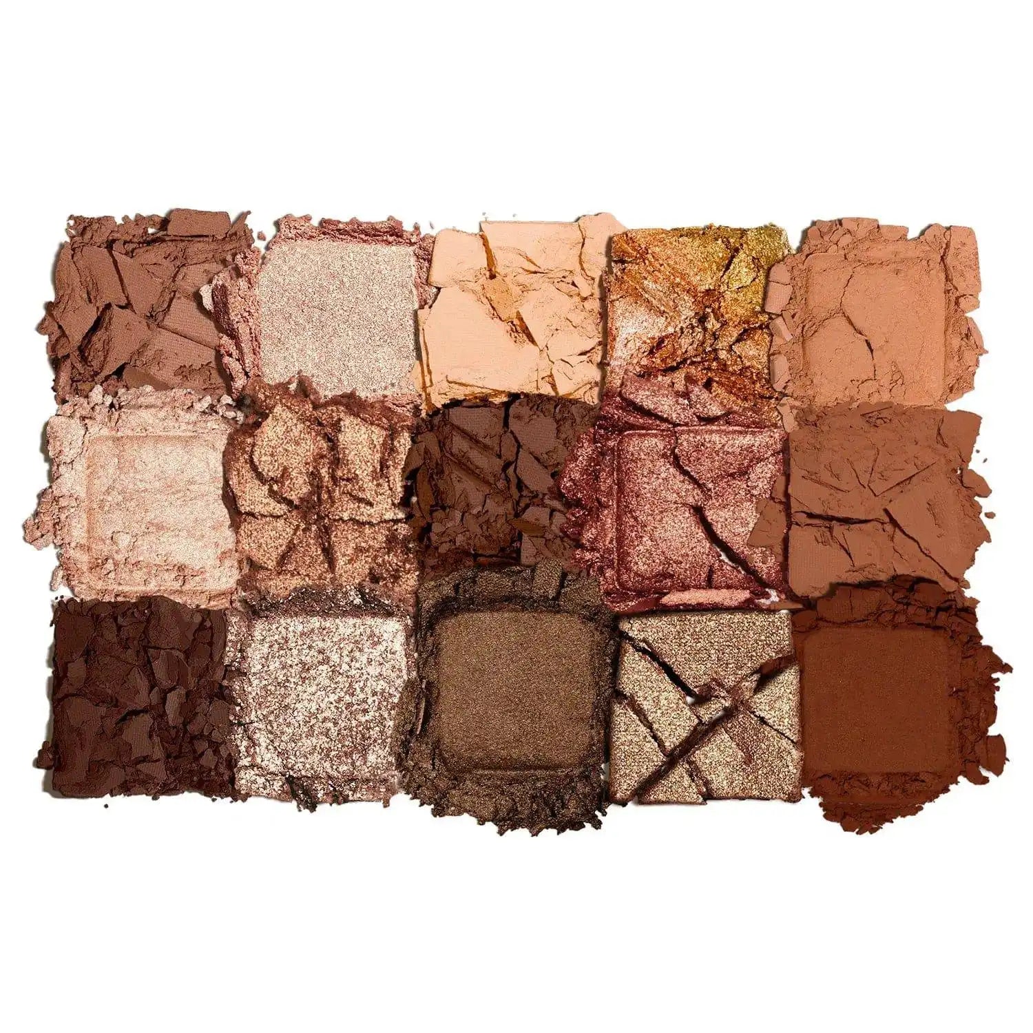 NATASHA DENONA I Need a Warm Eyeshadow Palette with various shades of brown and gold on a white background