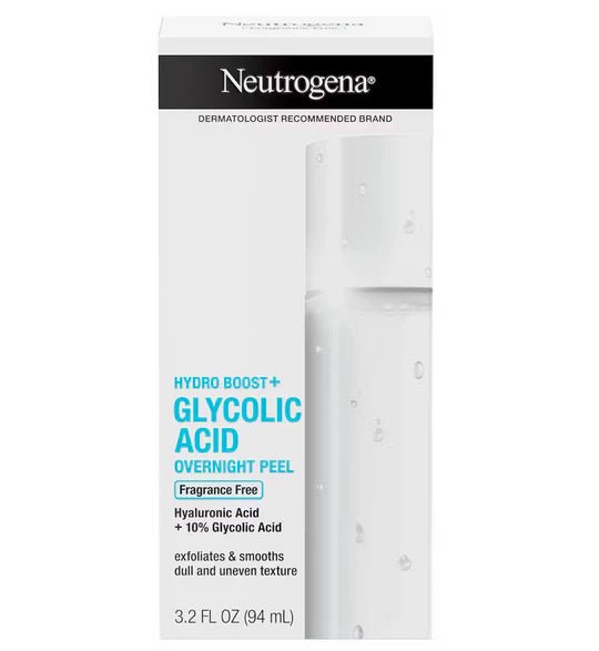 Neutrogena Hydro Boost+ Glycolic Acid Overnight Peel 94ML - MANSH