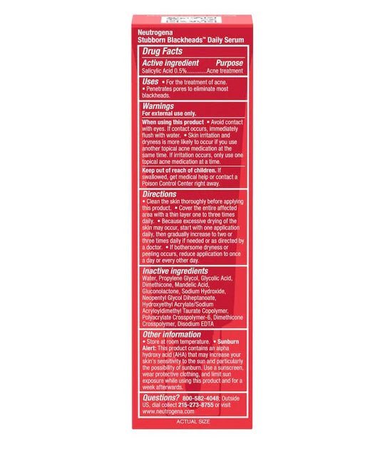 Neutrogena Stubborn Blackheads Daily Serum 30ml - MANSH