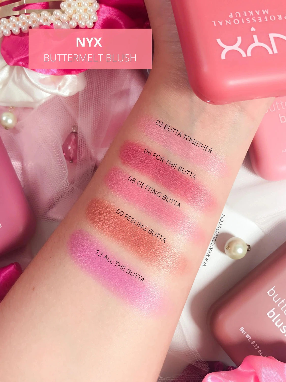 NYX BUTTER MELT BLUSH 5g DIFFERENT SHADES