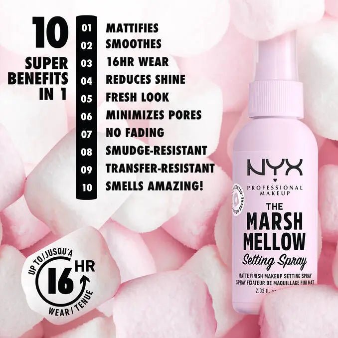 NYX Professional Makeup Marshmallow Setting Spray 60ml - MANSH