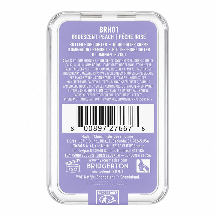 NYX Professional Makeup Royal Highlighter Bridgerton BRH01 - Iridescent Peach - MANSH