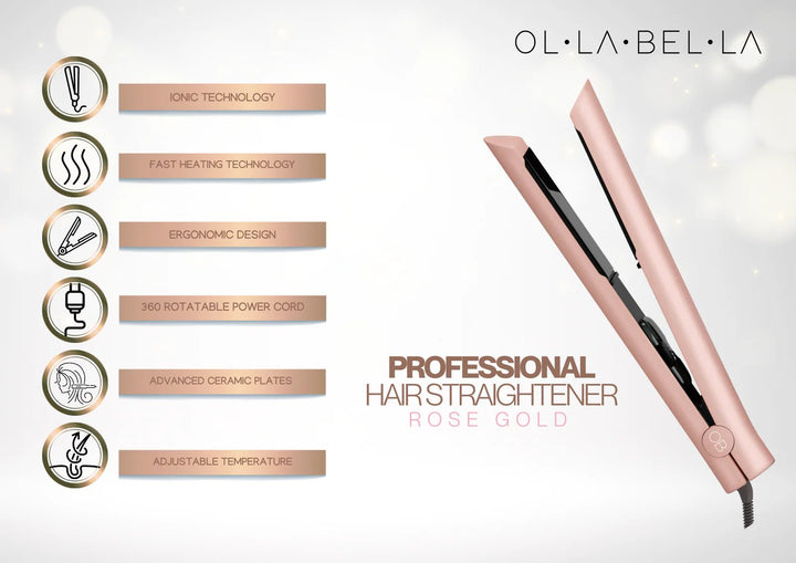 Olla Bella Hair Straightener – Sleek, Smooth & Frizz-Free Hair in One Glide - MANSH