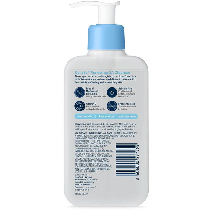 CeraVe Renewing SA Cleanser with Salicylic Acid – 473ml USA