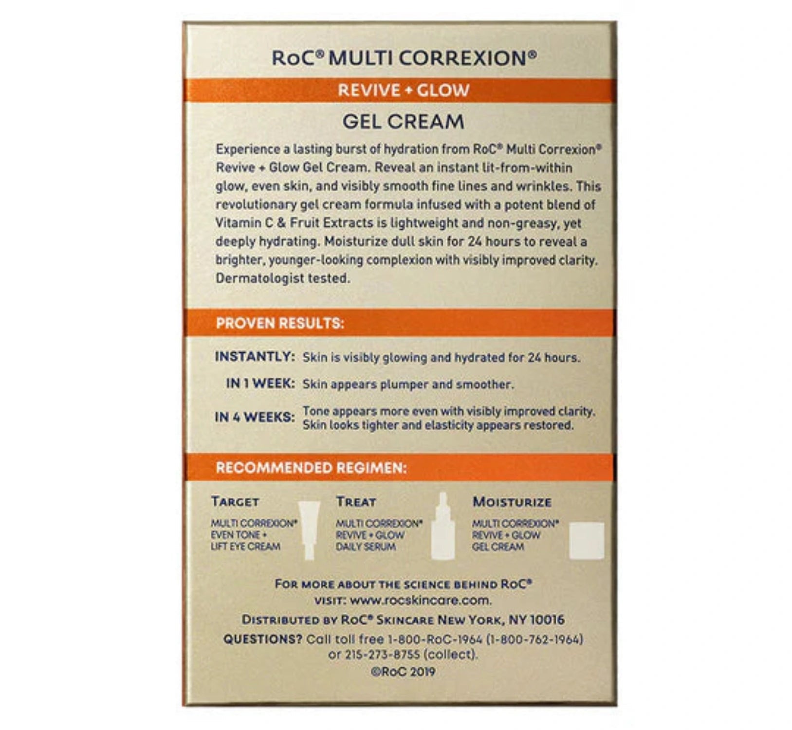 RoC Multi Correxion Revive + Glow Gel Cream 48g - MANSH