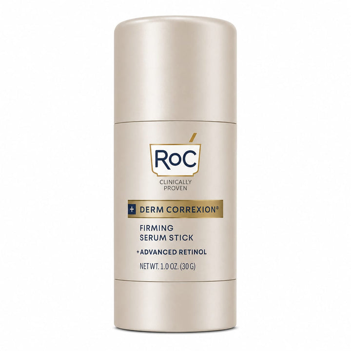 RoC Retinol Correxion Advanced Retinol Firming Serum Stick on a White Background - MANSH