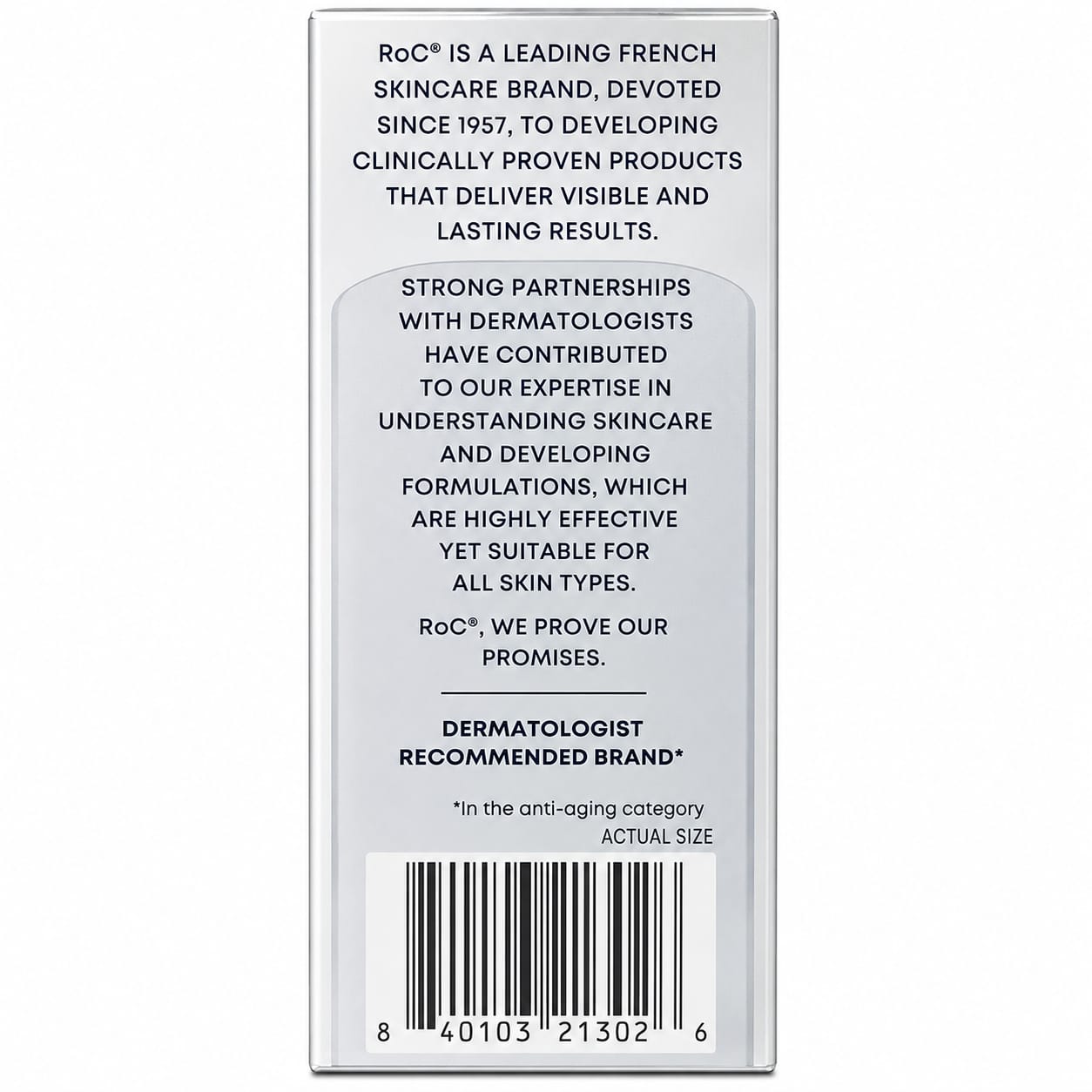 RoC Retinol Correxion Advanced Retinol Firming Serum Stick Packing Left Side View - MANSH