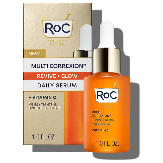 RoC Multi Correxion Revive + Glow Daily Serum with Vitamin C, 1.0 fl oz 30ml