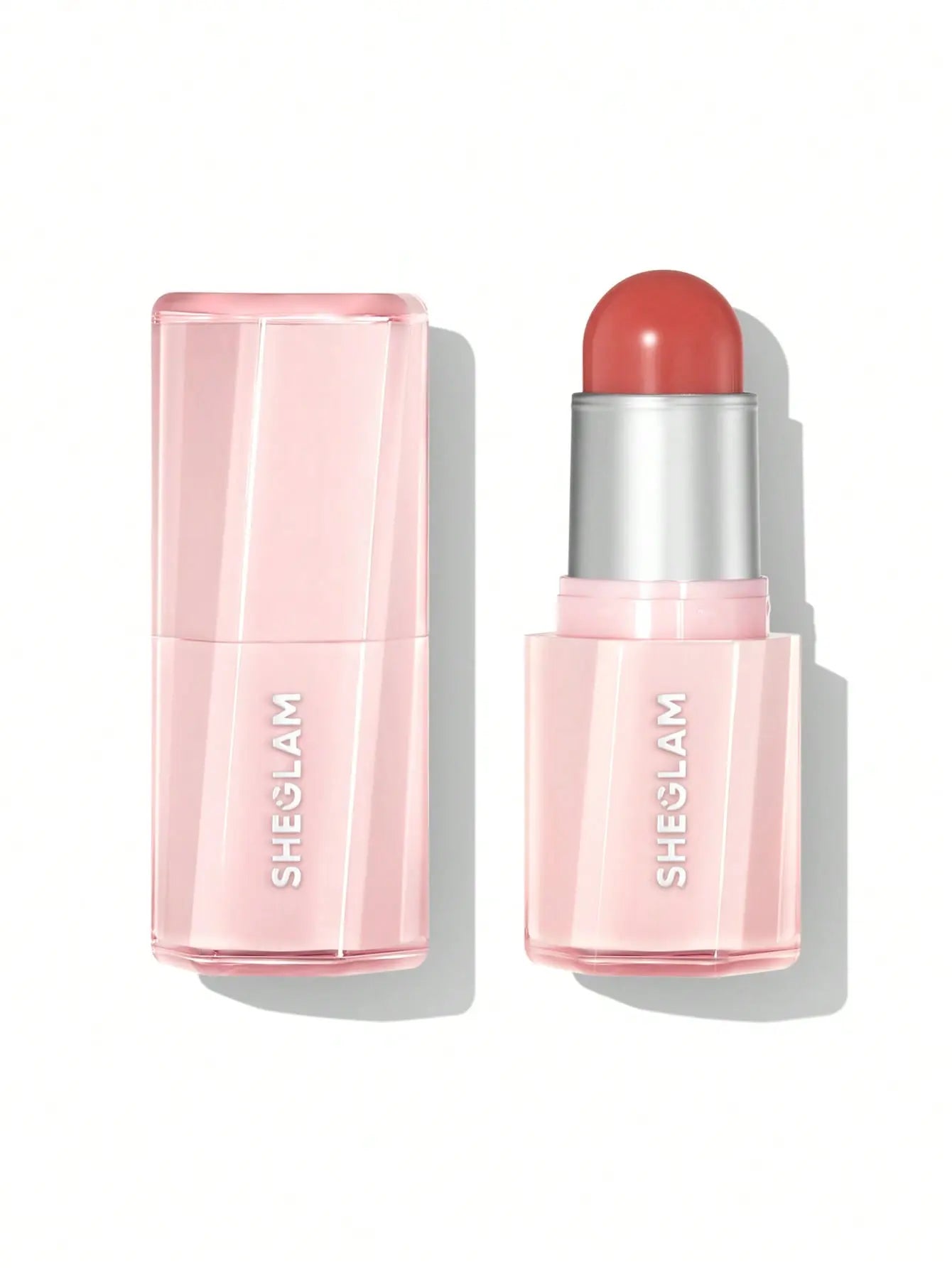 Sheglam Buttery Bliss Blush Stick 6g shade Rose Ritual with pink case on a white background