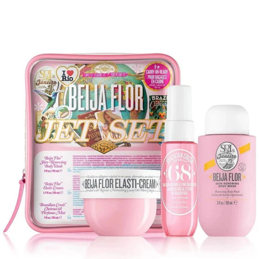 Sol de Janeiro Beija Flor™ Jet Set – Body Care & Fragrance Trio Gourmand Fragrance
