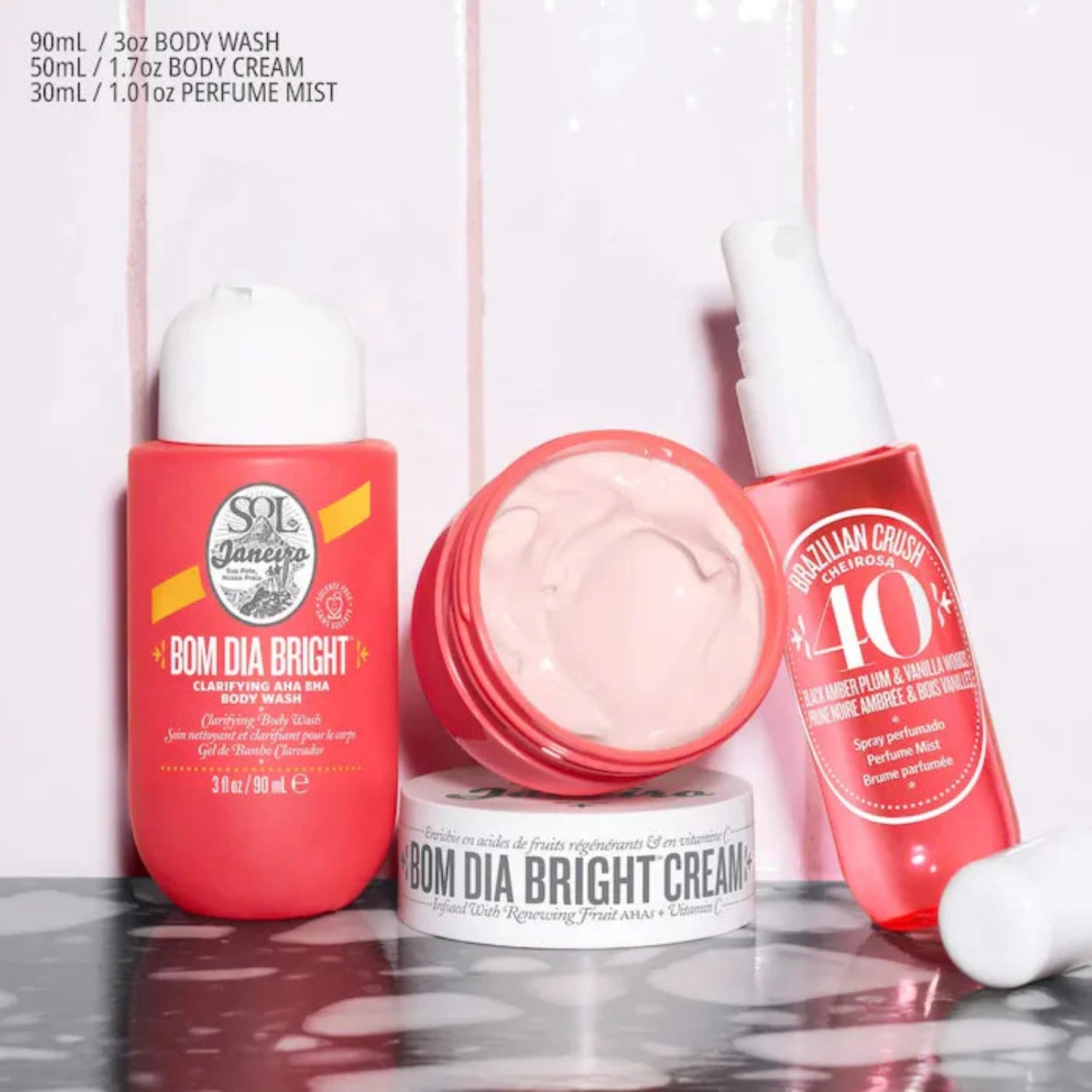 Sol de Janeiro Bom Dia Bright™ Jet Set – Brightening Body Care & Fragrance Trio - MANSH