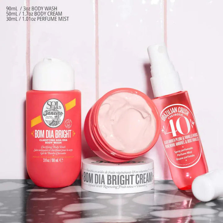 Sol de Janeiro Bom Dia Bright™ Jet Set – Brightening Body Care & Fragrance Trio - MANSH