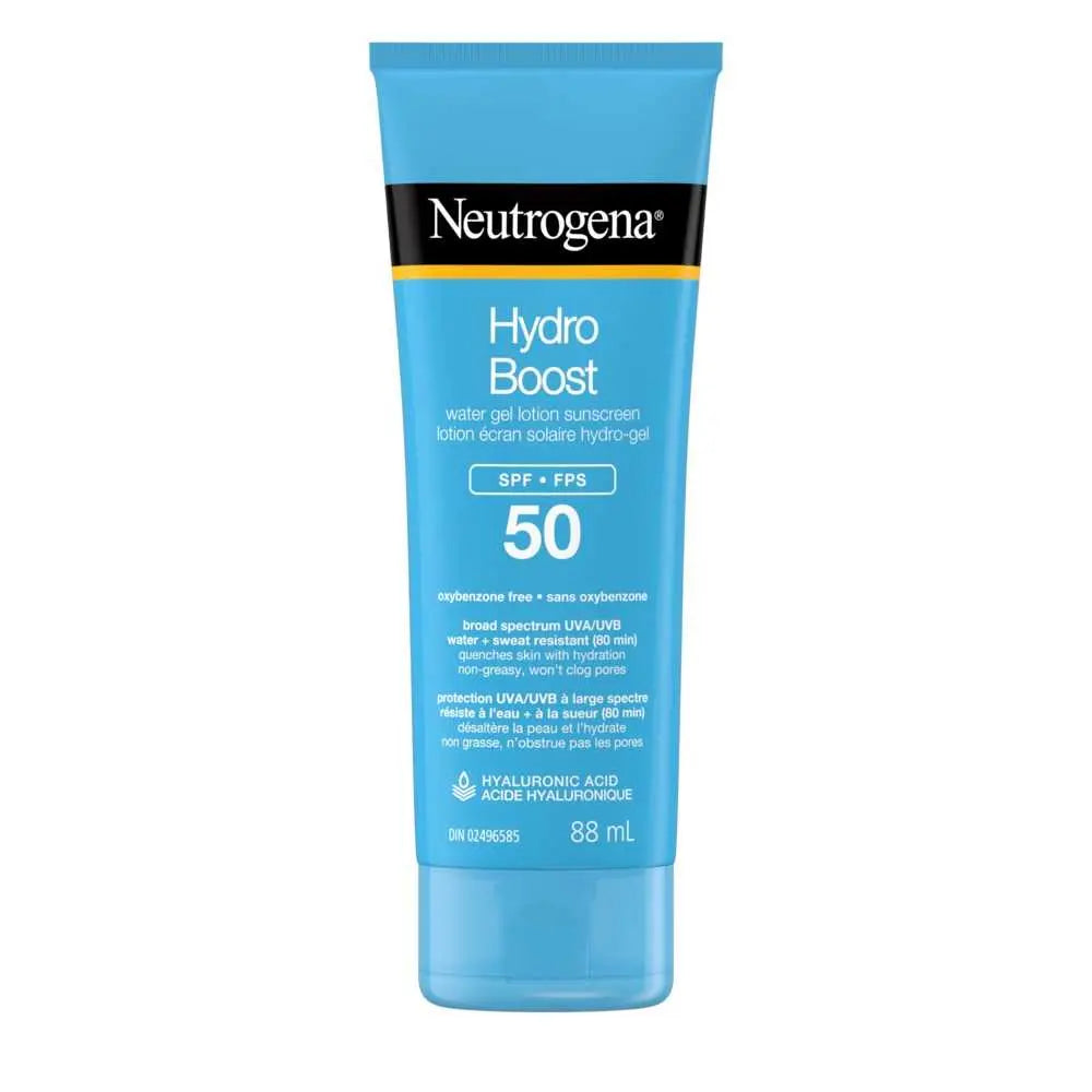 Neutrogena Hydro Boost Water Gel SPF 50 – Hydrating Sunscreen for Glowing Skin