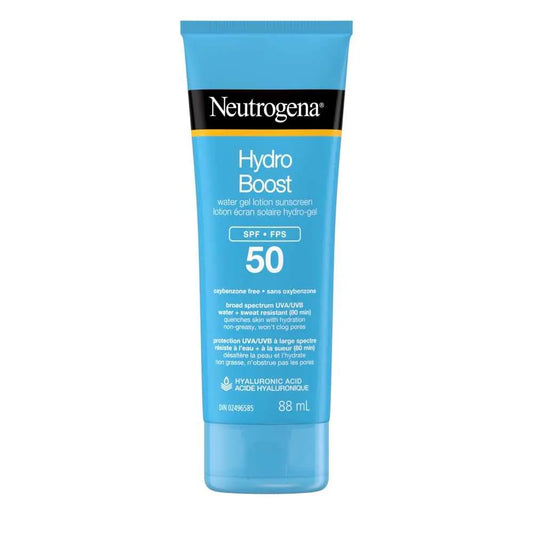 Neutrogena Hydro Boost Water Gel SPF 50 – Hydrating Sunscreen for Glowing Skin