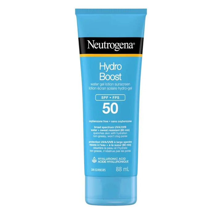 Neutrogena Hydro Boost Water Gel SPF 50 – Hydrating Sunscreen for Glowing Skin