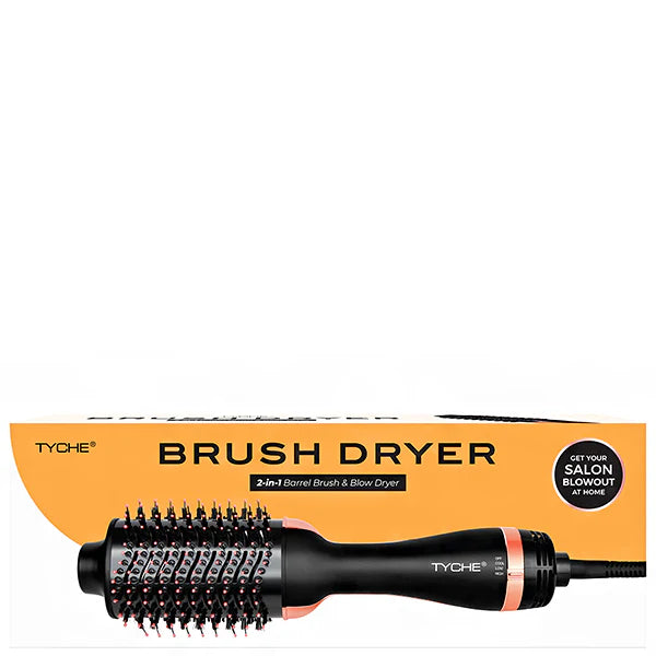 Tyche 2-in-1 Barrel Brush & Blow Dryer – Smooth, Voluminous Hair in Minutes