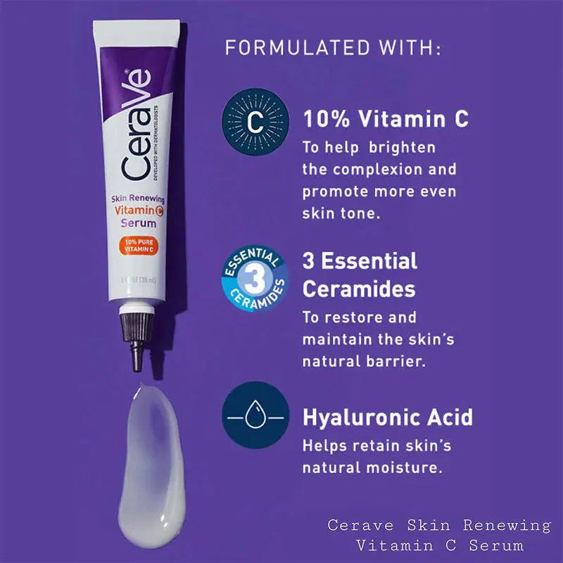 CeraVe Skin Renewing Vitamin C Serum 10% Pure Vitamin C (30ml)
